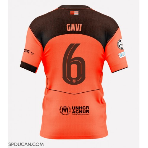 Muški Nogometni Dres Barcelona Paez Gavi #6 Rezervni 2025-26 Kratak Rukav